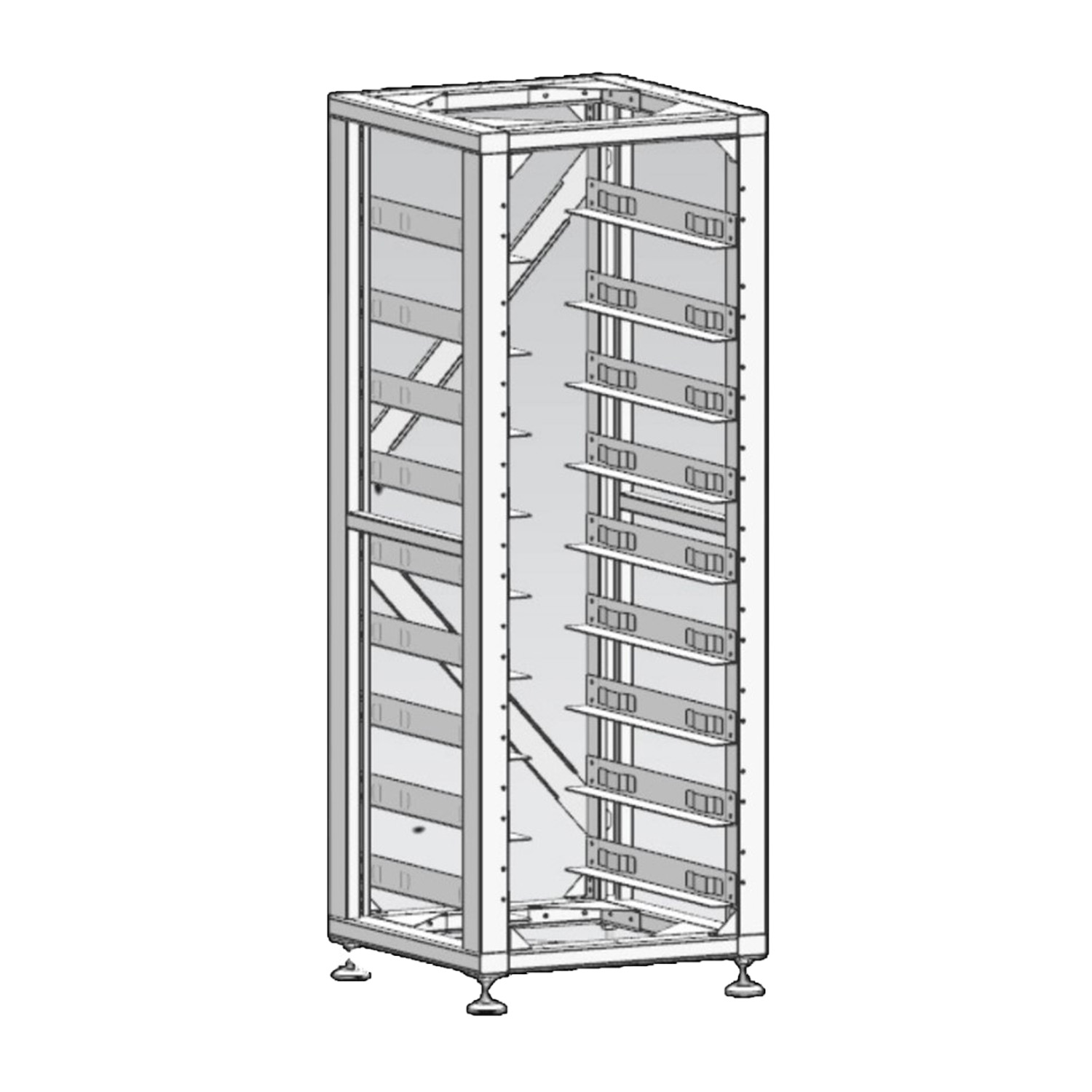 DEYE 3U-ORMAR - 9 - Standardnih 19 inča