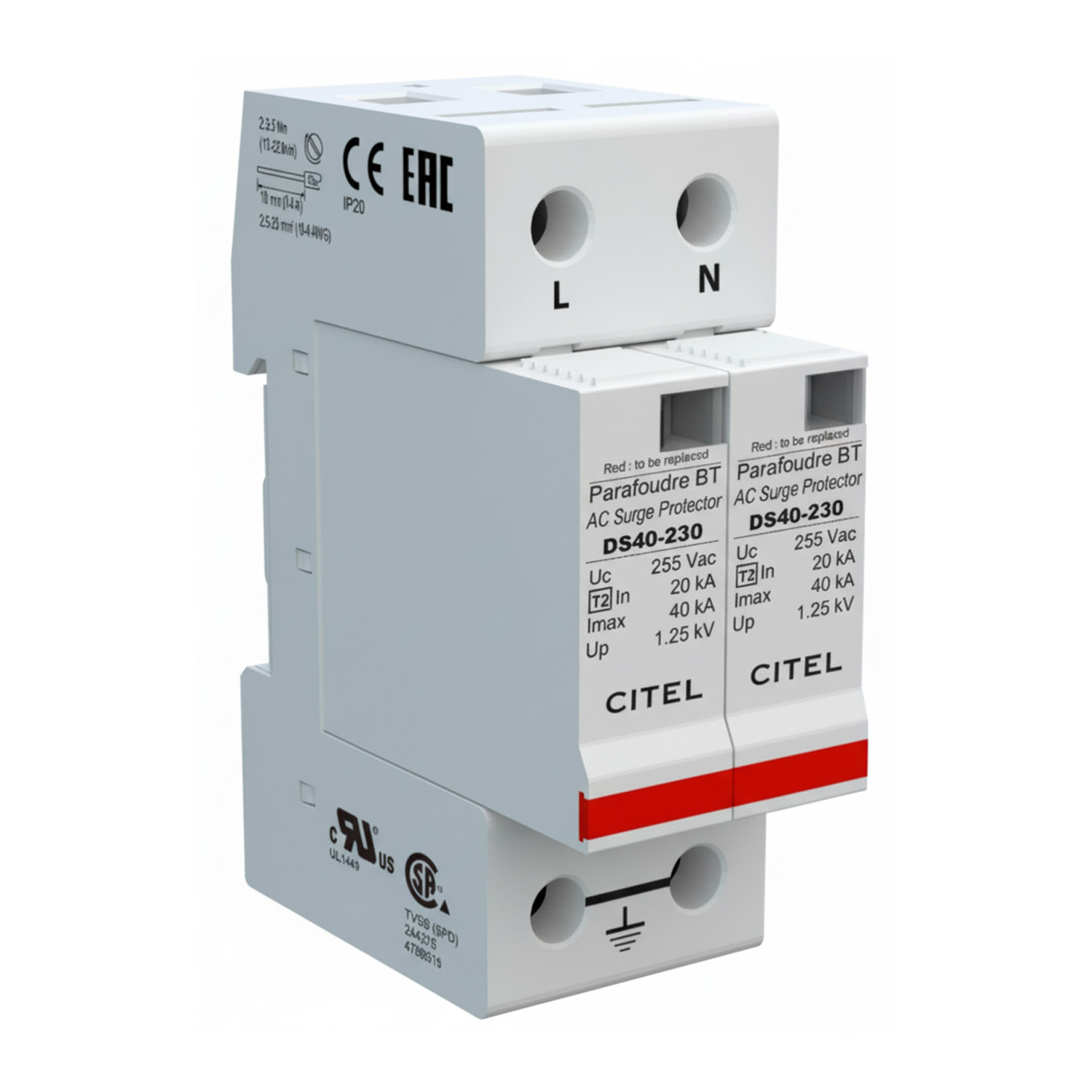Ograničnik CITEL AC jednofazni T2 / C461501 DS42-230